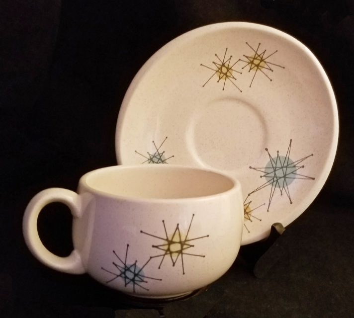 Ceramic Coffee Cups, Coffee Cup and Saucer Set, Pottery Coffee Cups, C
